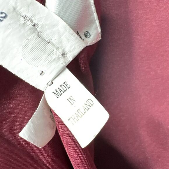 SORELLA VITA Bridesmaid Dress Burgundy Sz 20 Prom Chiffon Lined Full Length - Picture 13 of 16